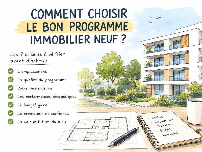 NOM DU CLIENT - Comment choisir le bon programme immobilier neuf ? Les 7 critères à vérifier avant d’acheter